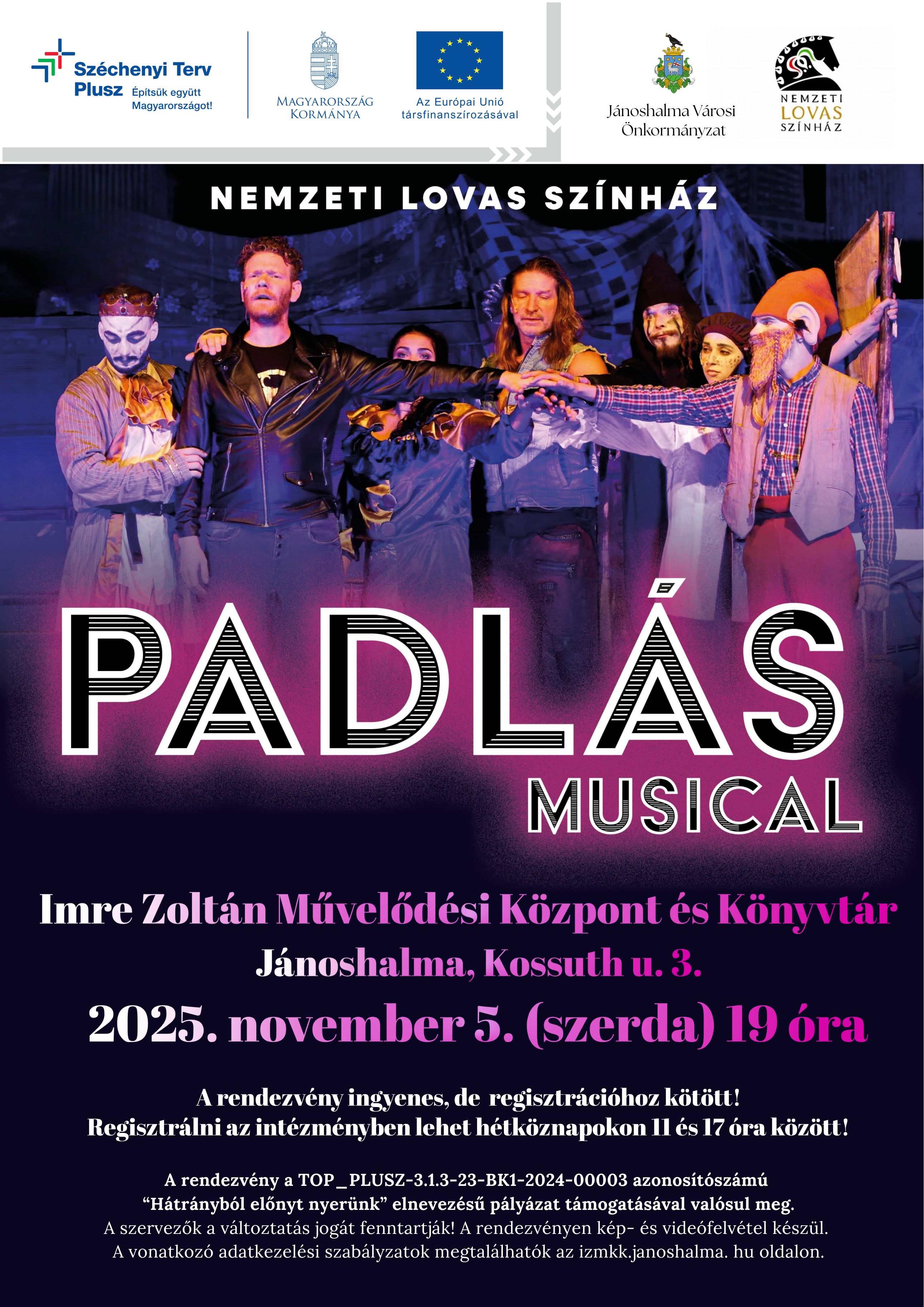 Hyppolit a lakály zenés vígjáték előadás 2024. október 15.-én 19 órakor Hyppolit a lakály zenés vígjáték előadás